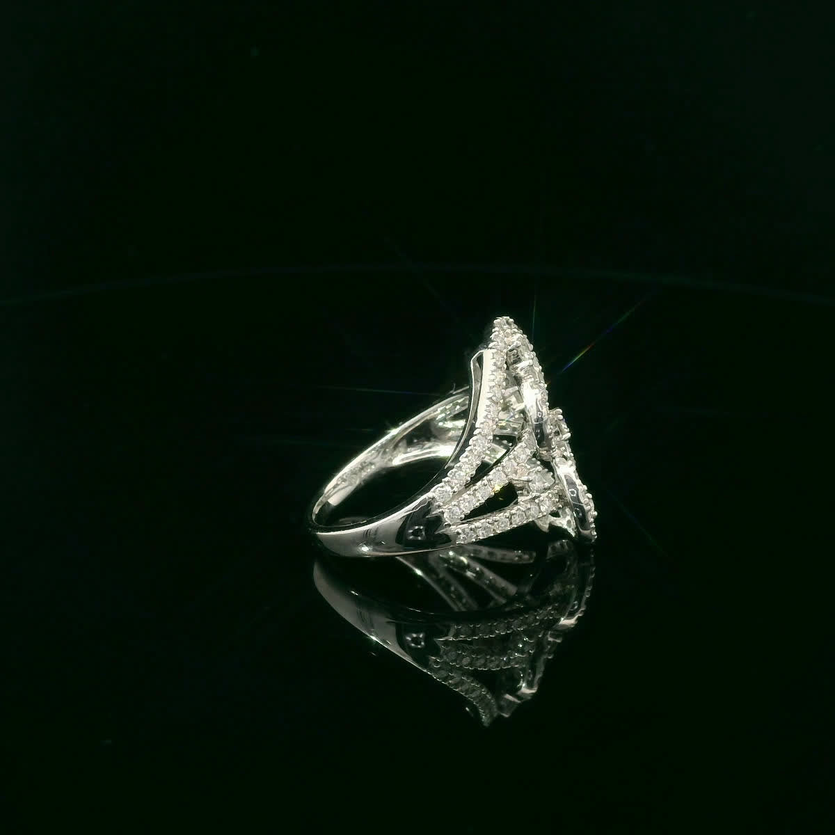 14K Diamond Fashion Ring with 1.00 Carats Natural Diamond