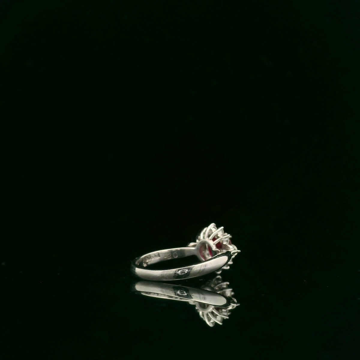 Elegant Ruby and Diamond Ring