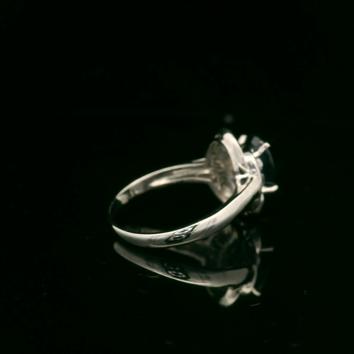 Elegant Black Sapphire Ring