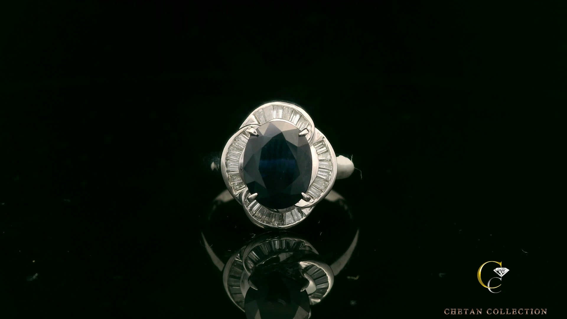 Elegant Black Sapphire Ring