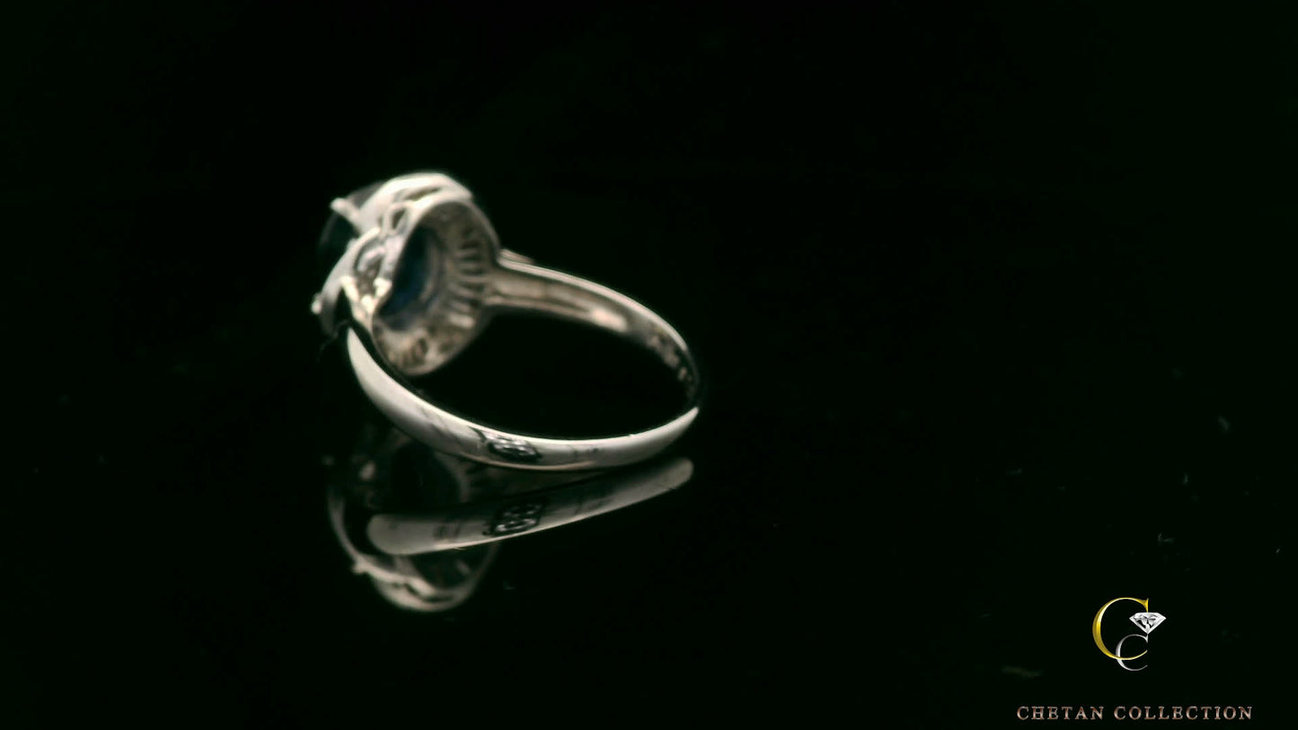 Elegant Black Sapphire Ring