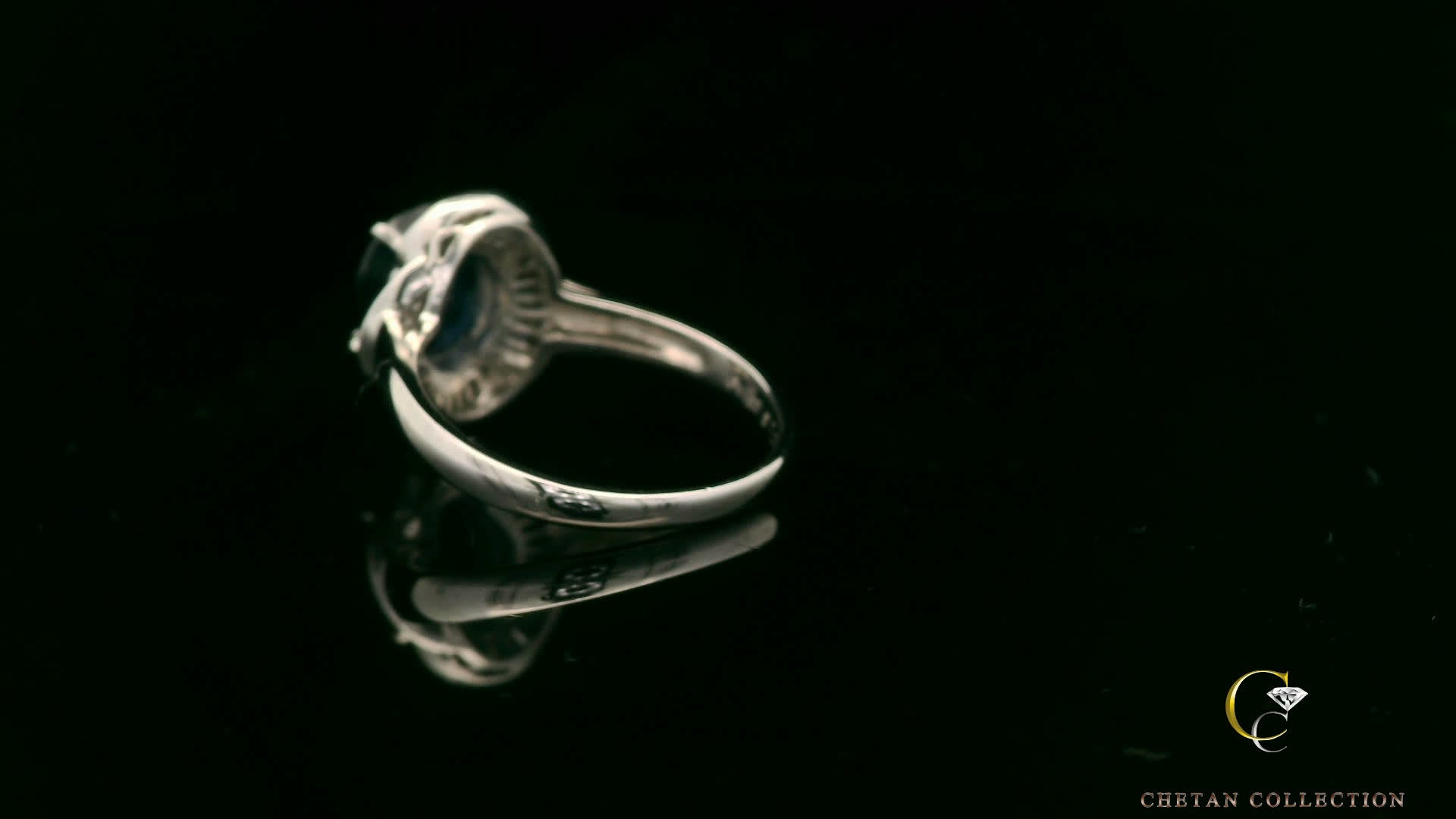 Elegant Black Sapphire Ring