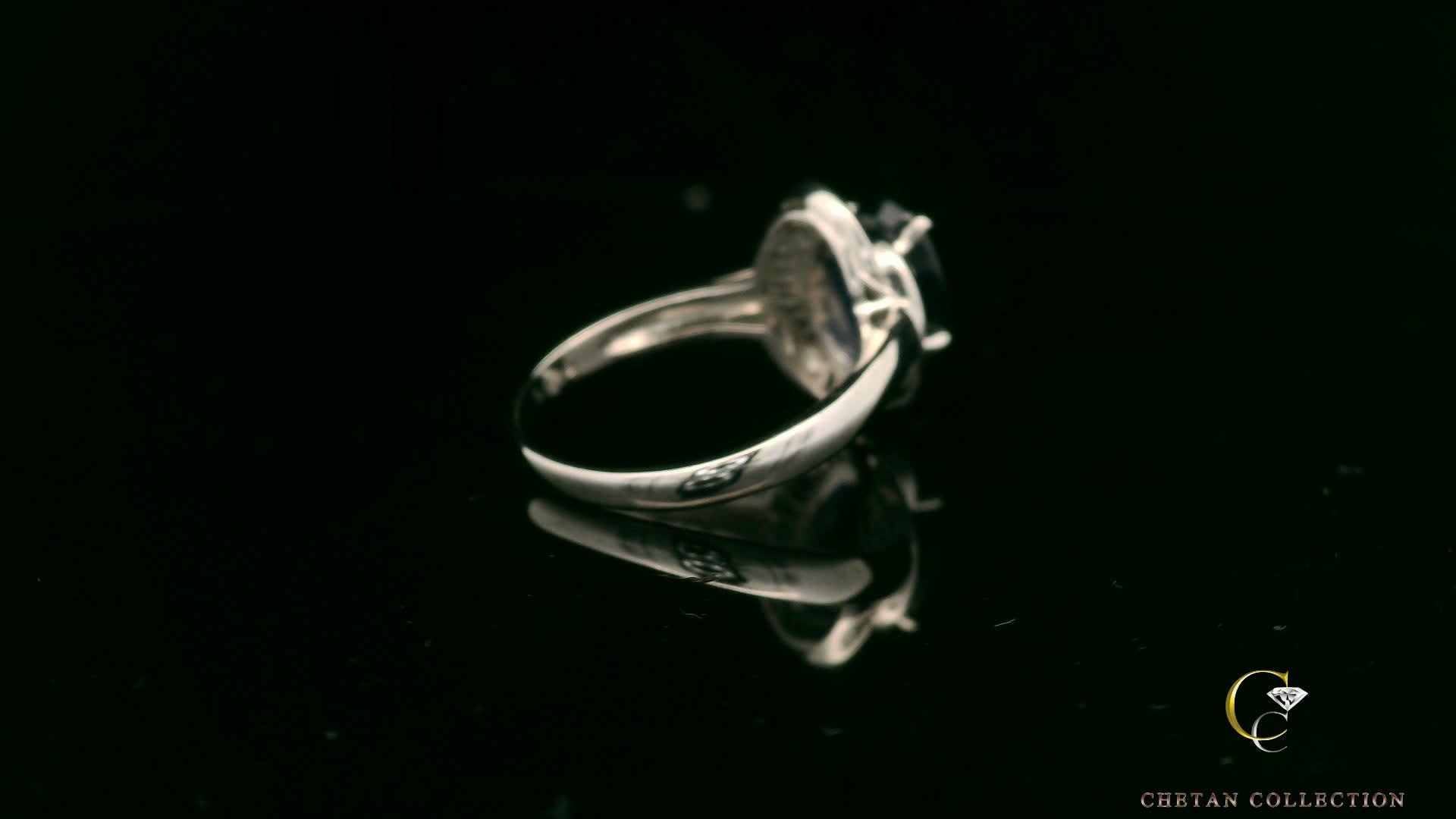 Elegant Black Sapphire Ring