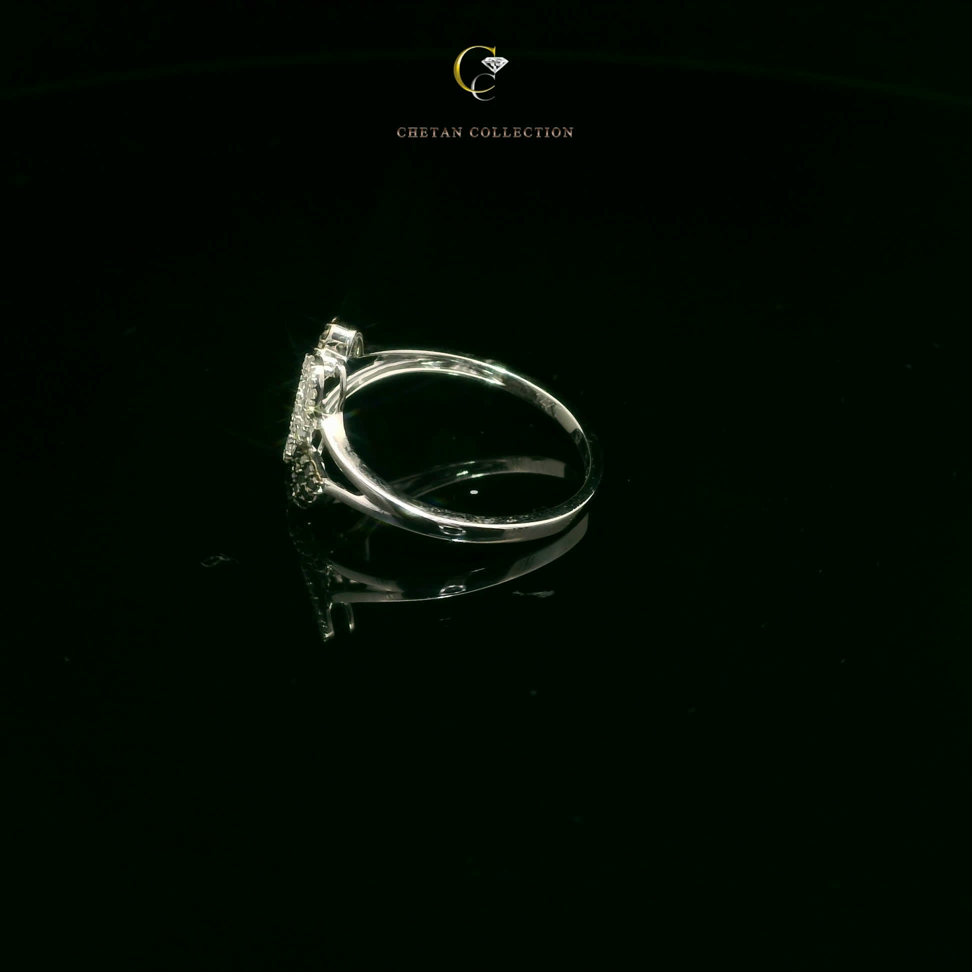 747 Ring 14KW 1.85 gm 0.22 ctw  Tag$1117