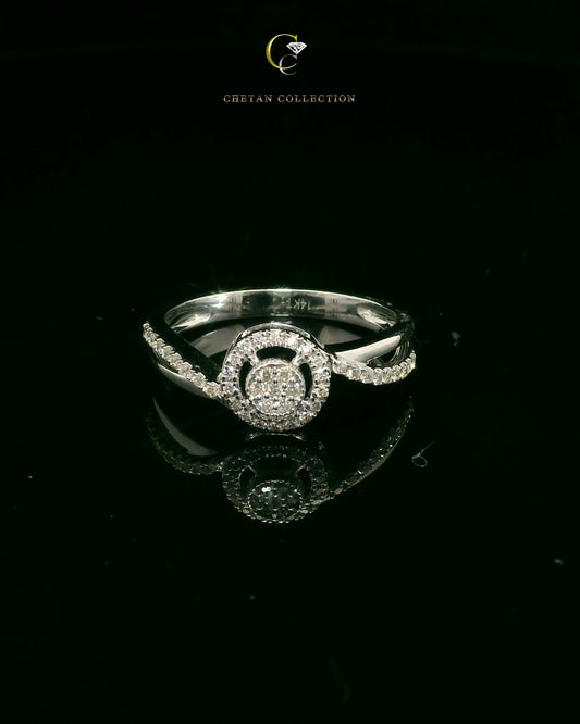 749 Ring 14KW 2.5 gm 0.19 ctw  Tag$1452