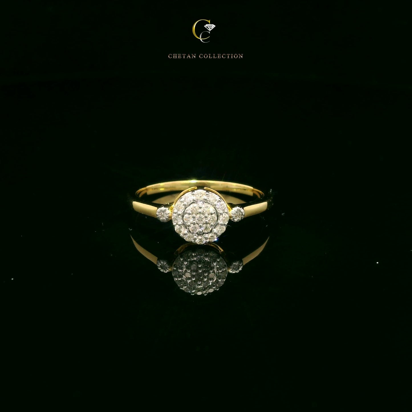 759 Ring 14KY 2 gm 0.15 ctw  Tag$1161
