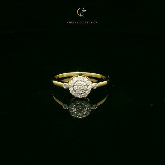 759 Ring 14KY 2 gm 0.15 ctw  Tag$1161