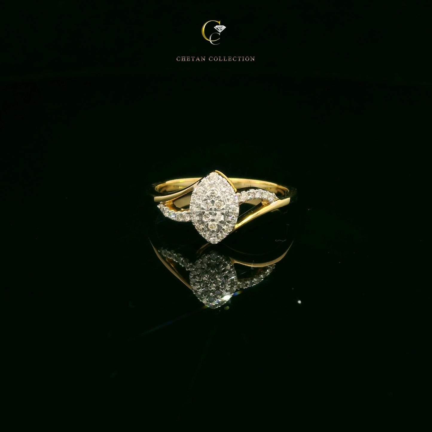 767 Ring 14KY 2.2 gm 0.17 ctw  Tag$1282