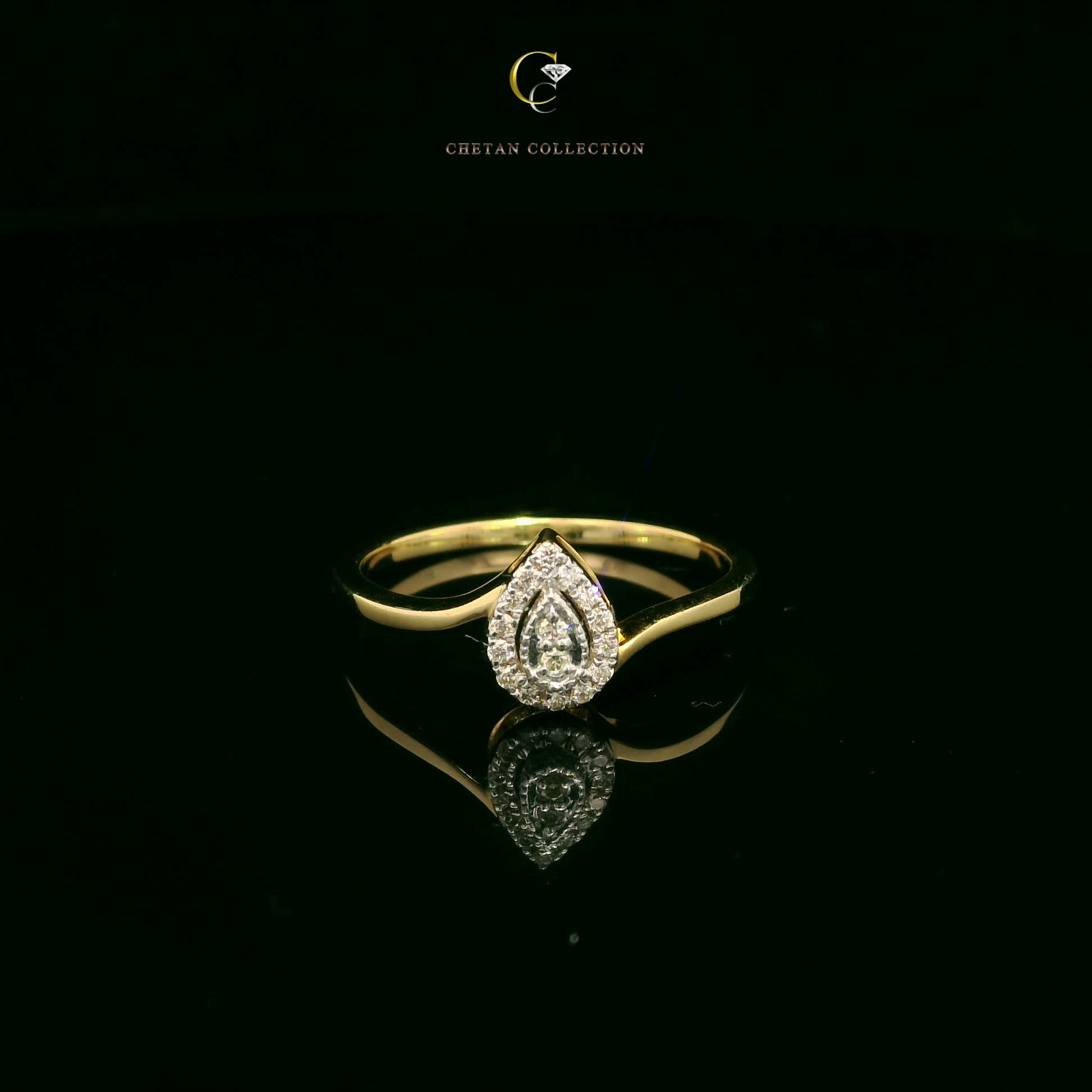 768 Ring 14KY 1.7 gm 0.09 ctw  Tag$968