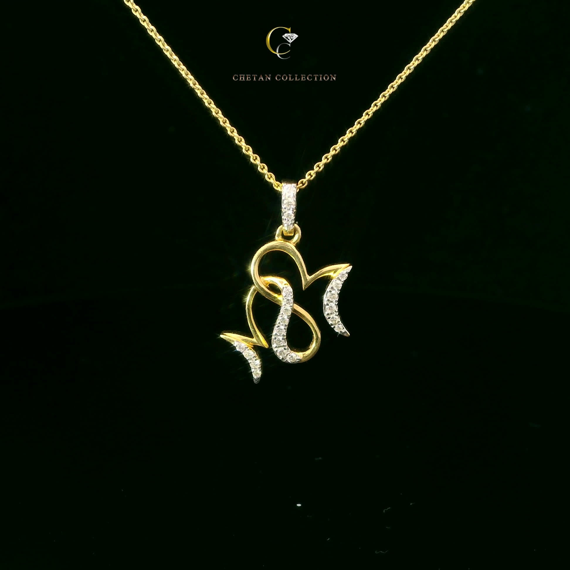 769 Pendant 14KY 1.4 gm 0.12 ctw  Tag$820