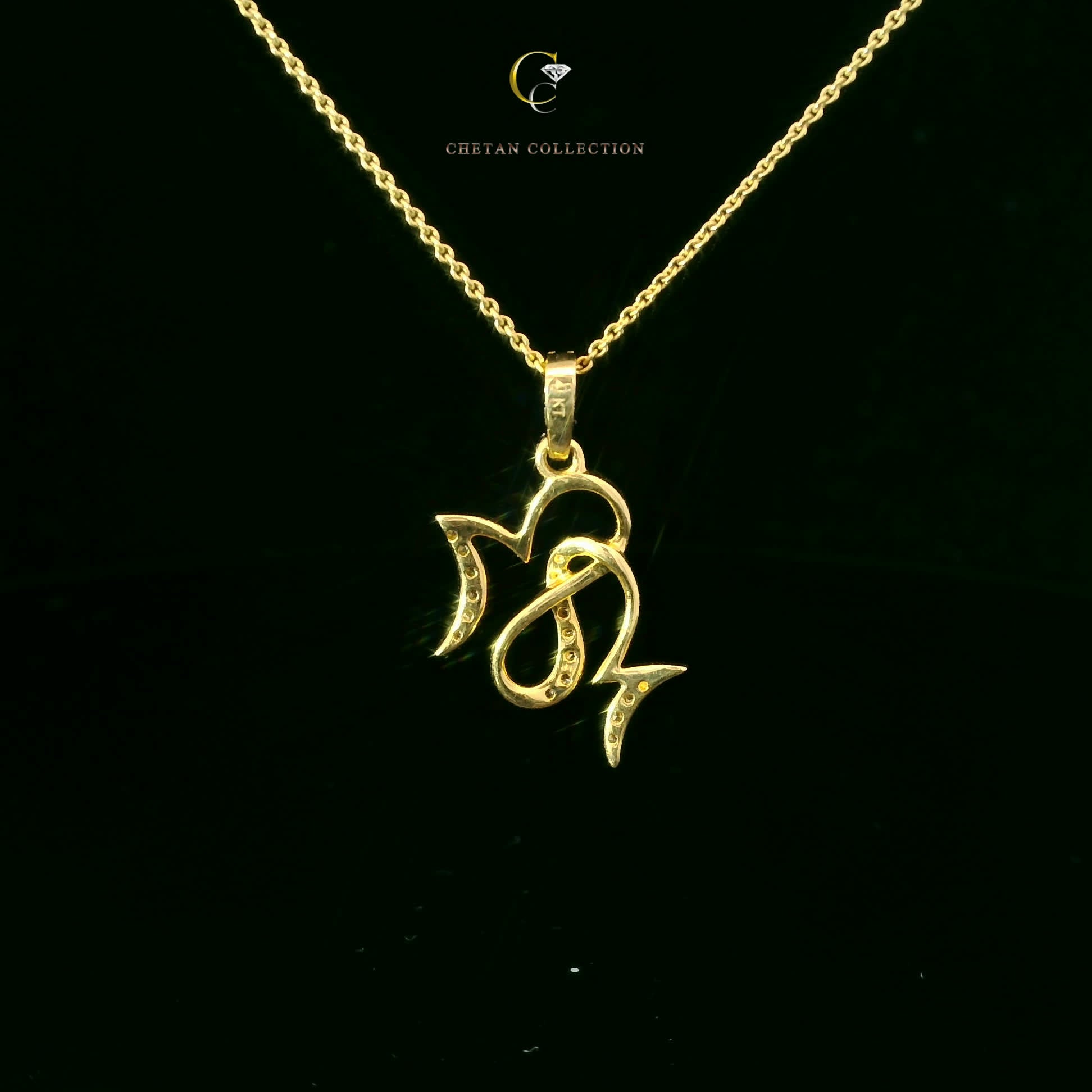 769 Pendant 14KY 1.4 gm 0.12 ctw  Tag$820