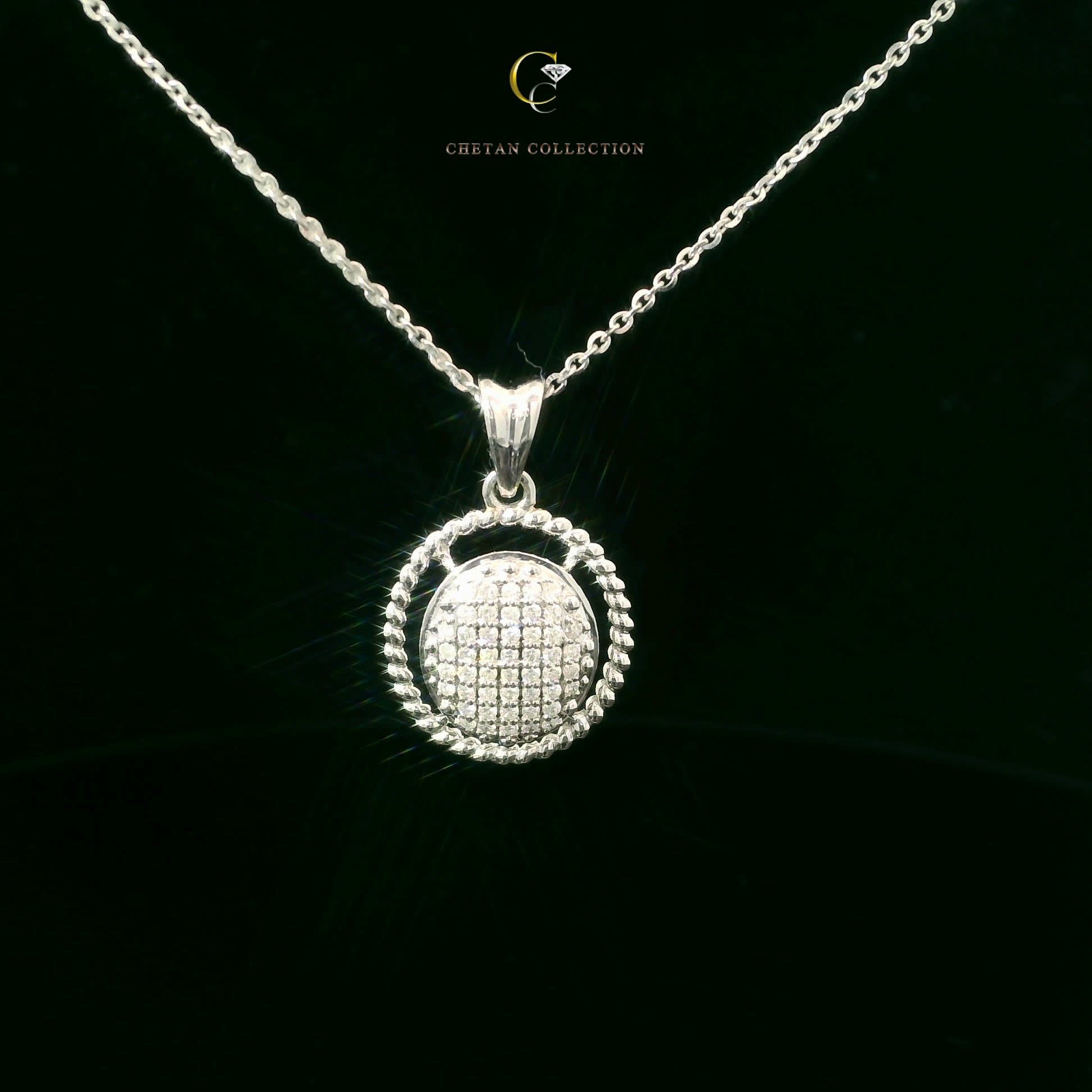 771 Pendant 14KW 2.3 gm 0.24 ctw  Tag$1370