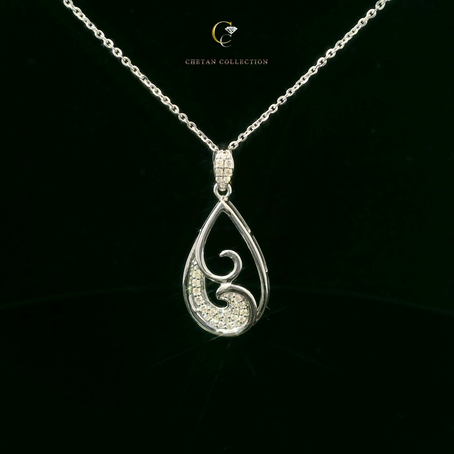 773 Pendant 14KW 2.3 gm 0.16 ctw  Tag$1331