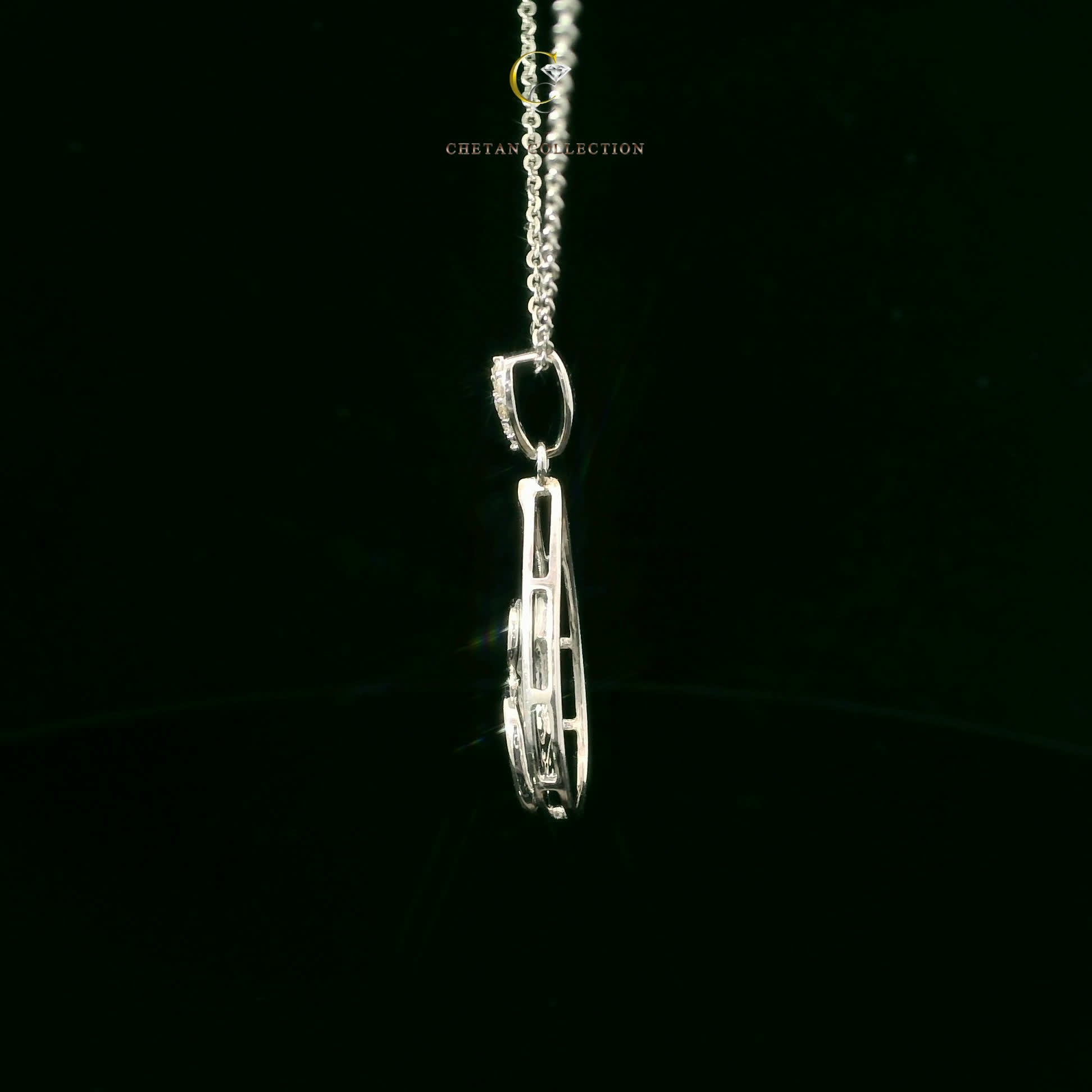 773 Pendant 14KW 2.3 gm 0.16 ctw  Tag$1331