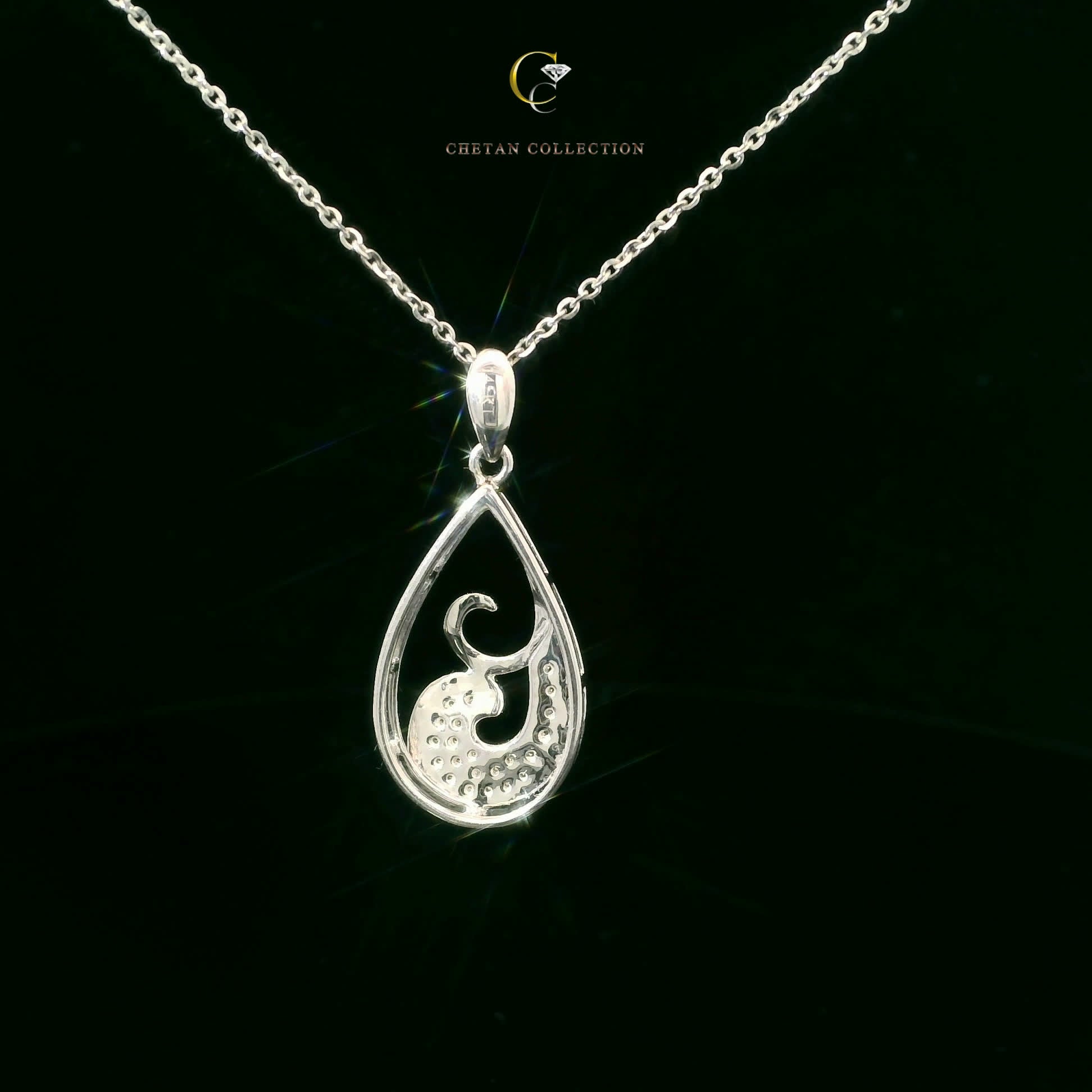 773 Pendant 14KW 2.3 gm 0.16 ctw  Tag$1331