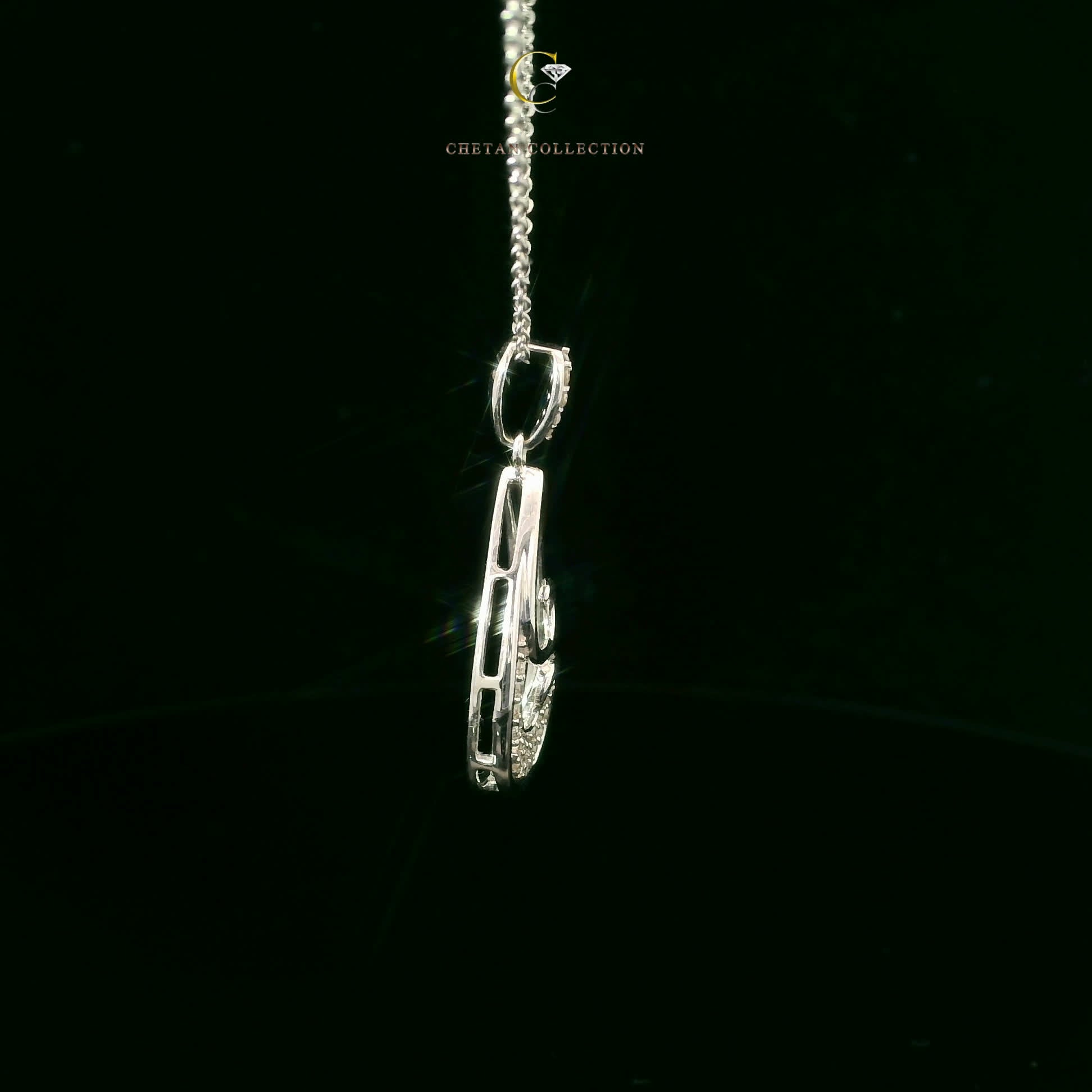 773 Pendant 14KW 2.3 gm 0.16 ctw  Tag$1331