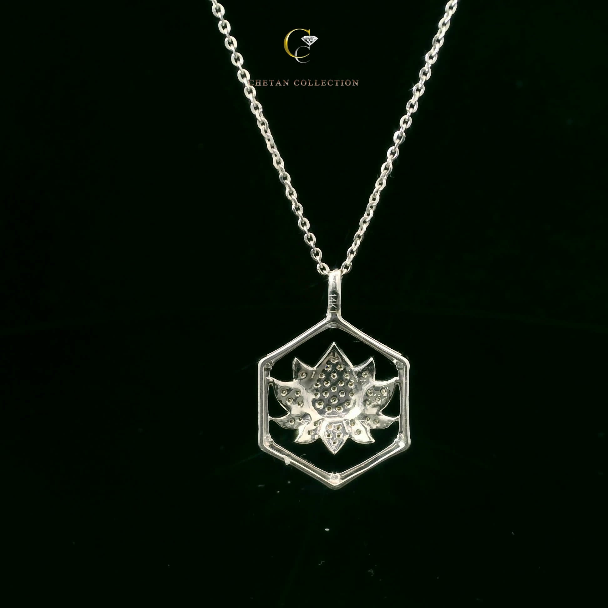 775 Pendant 14KW 1.9 gm 0.19 ctw  Tag$1128