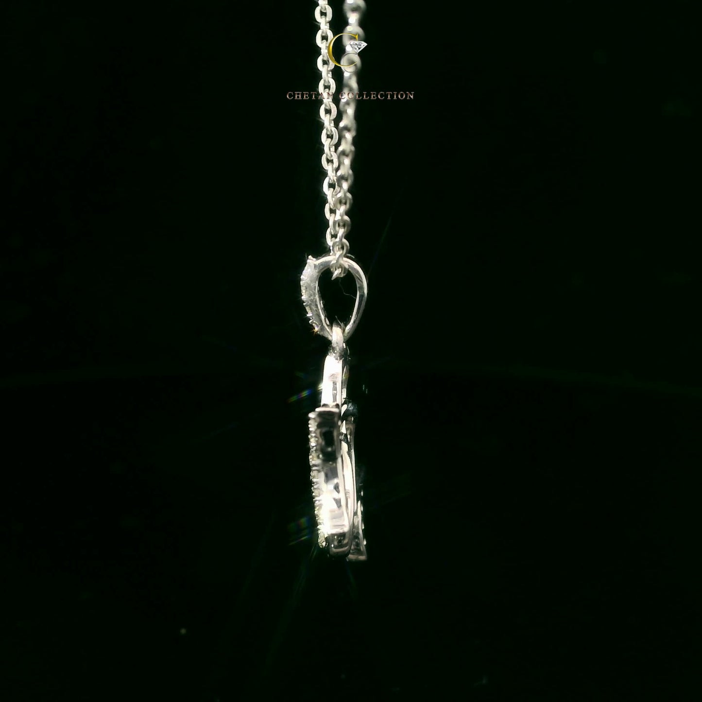 772 Pendant 14KW 1.5 gm 0.08 ctw  Tag$858
