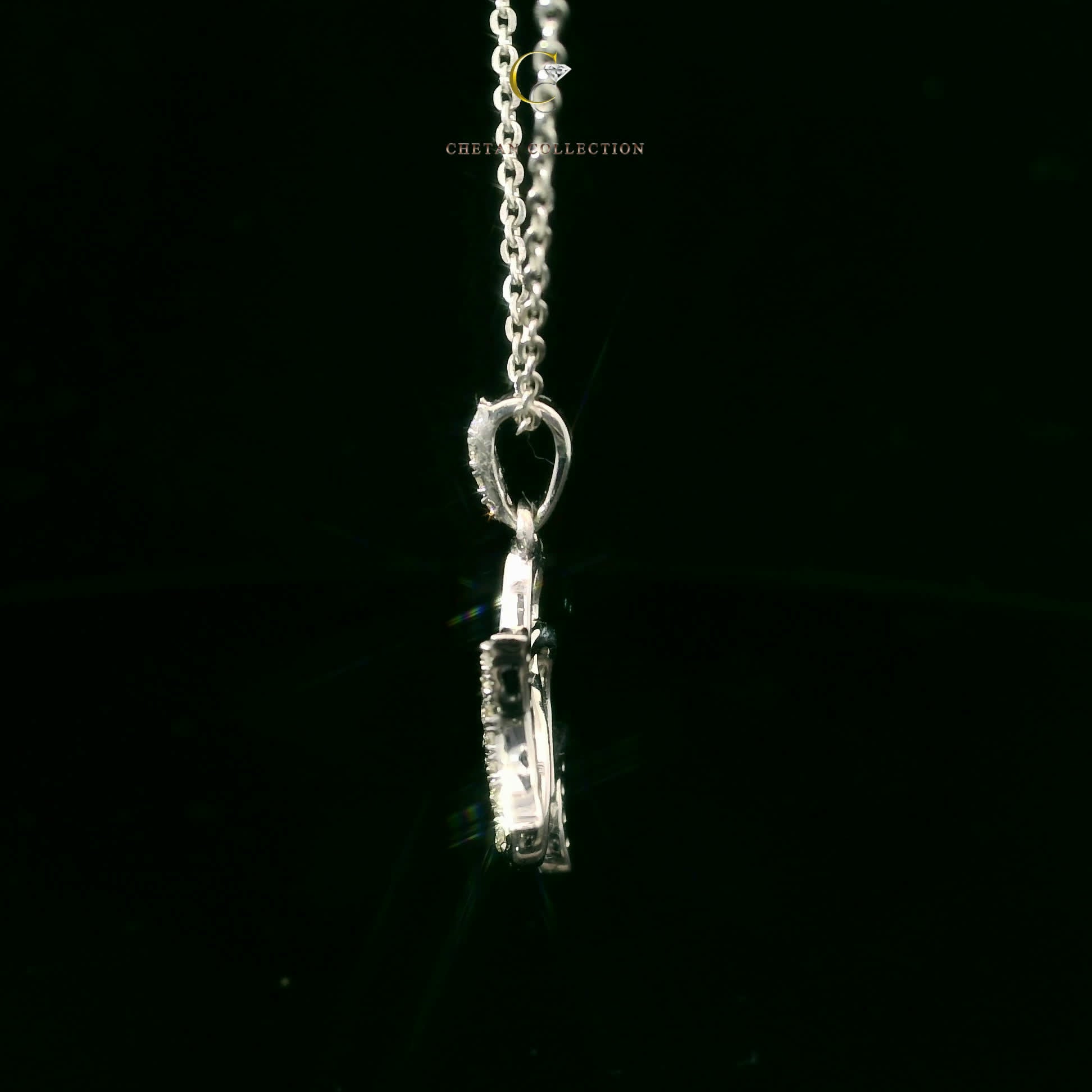 772 Pendant 14KW 1.5 gm 0.08 ctw  Tag$858