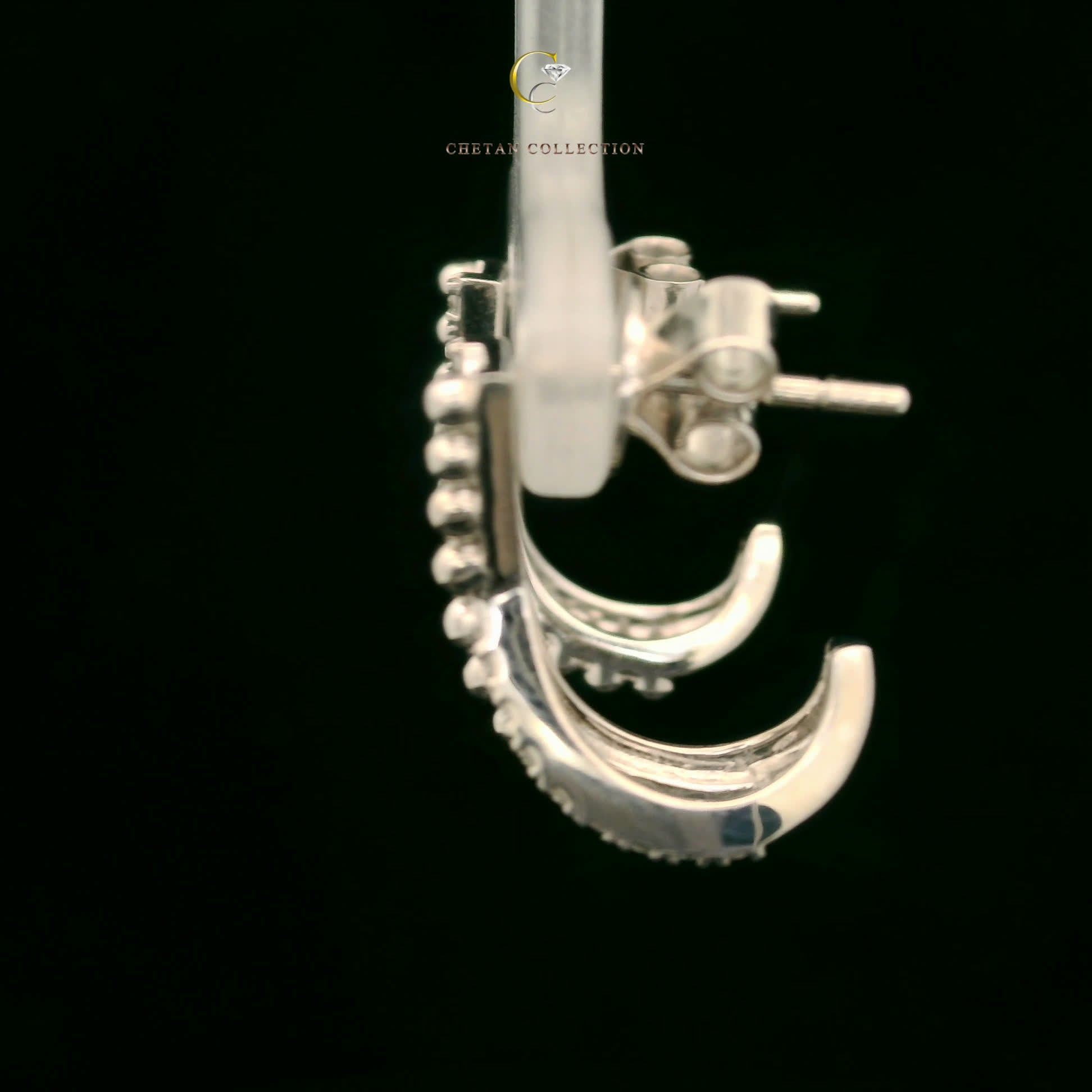 778 Earring 14KW 3.3 gm 0.17 ctw  Tag$1876