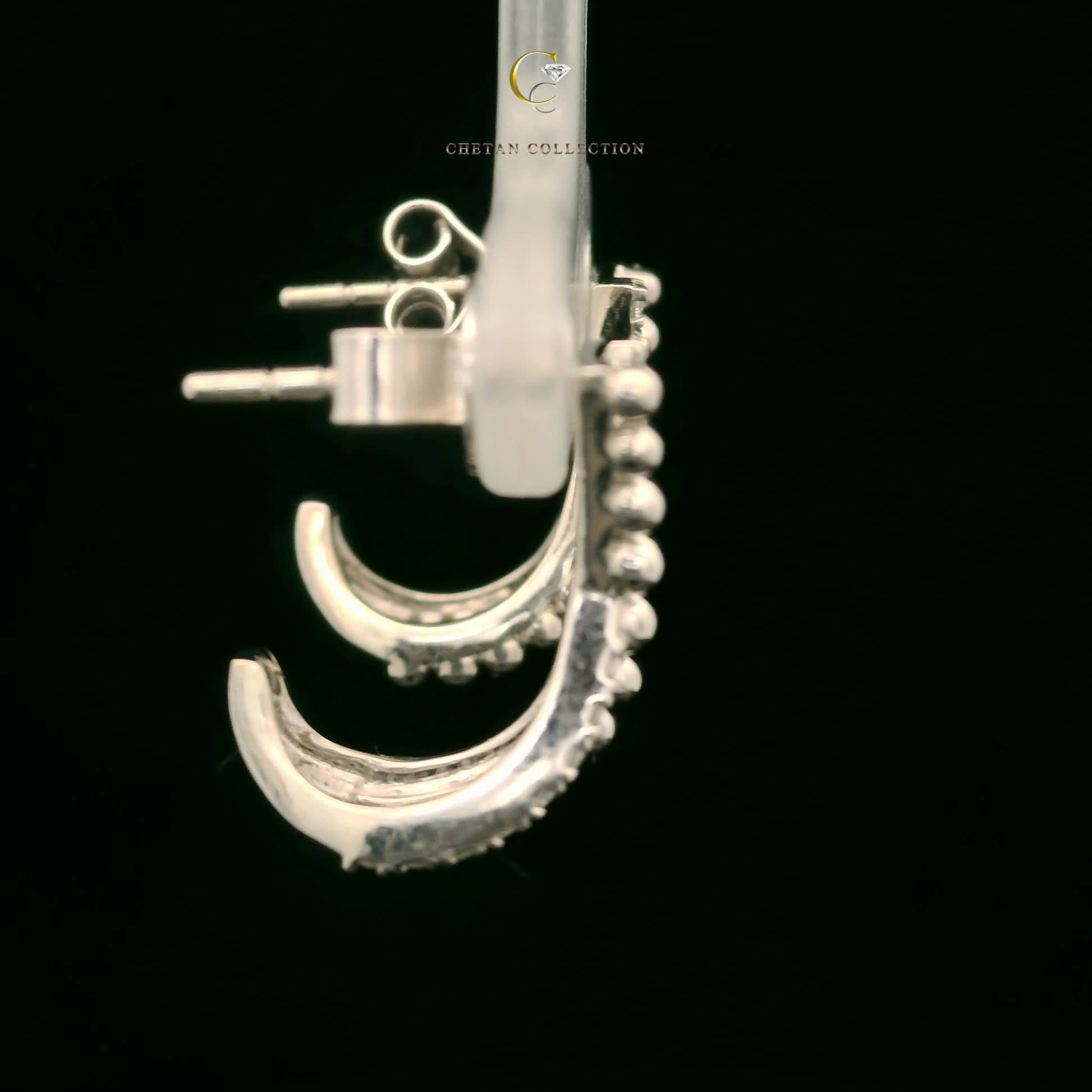 778 Earring 14KW 3.3 gm 0.17 ctw  Tag$1876