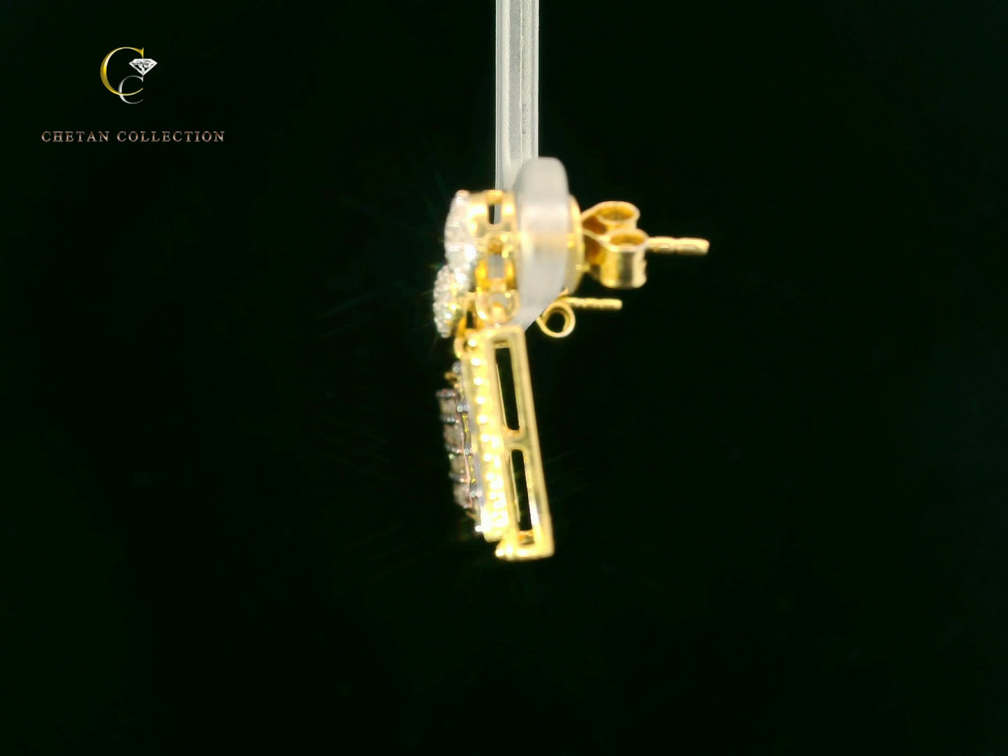 780 Earring 10KY 4.8 gm 1.02 ctw  Tag$2008