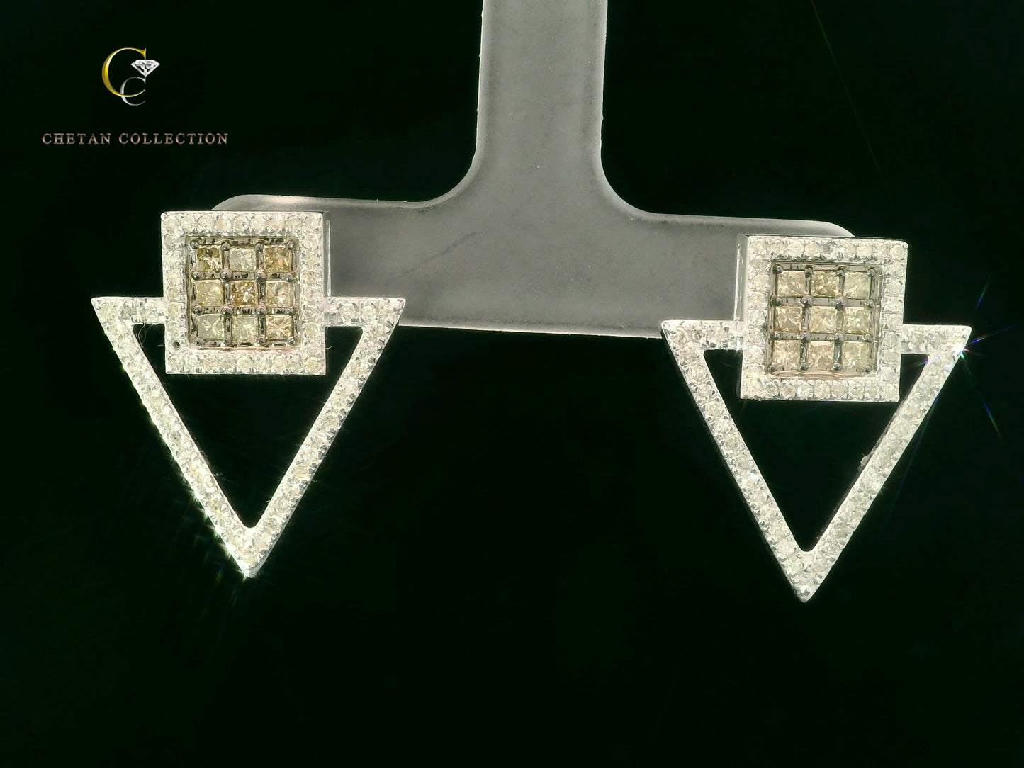 782 Earring 10KW 5.5 gm 1.42 ctw  Tag$2332