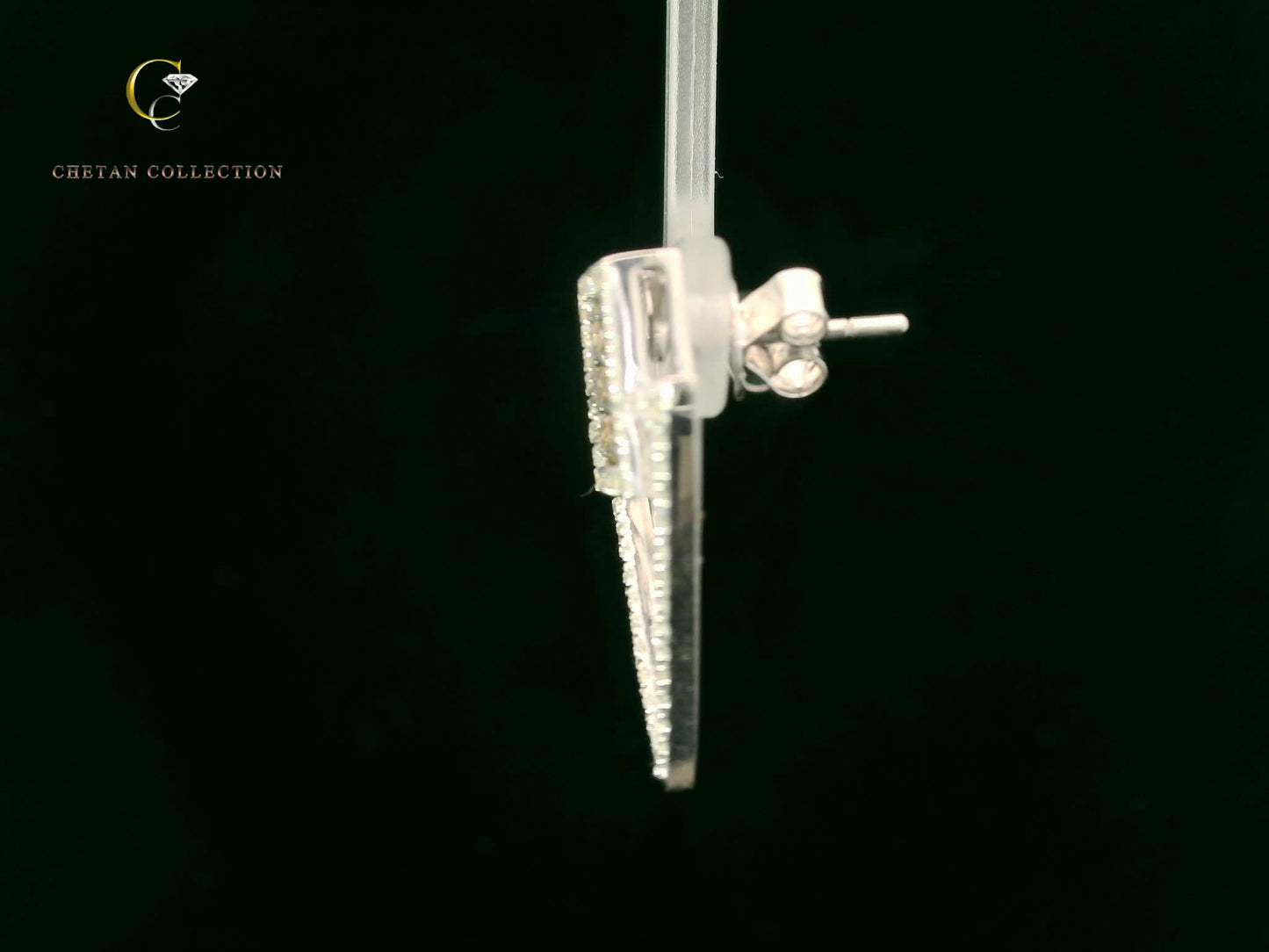 782 Earring 10KW 5.5 gm 1.42 ctw  Tag$2332
