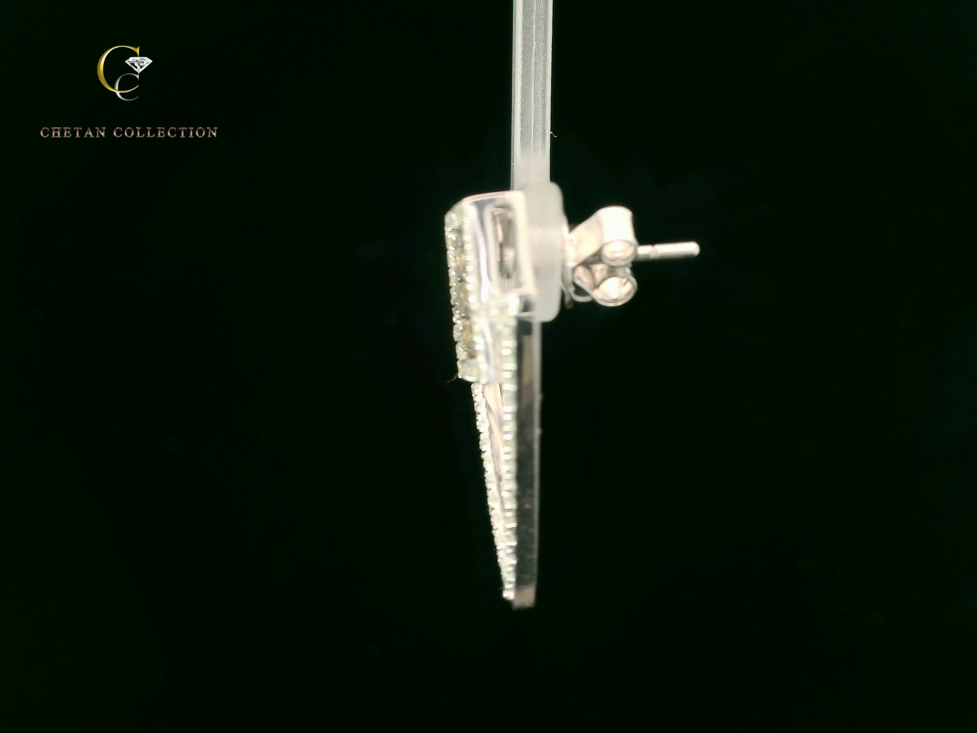 782 Earring 10KW 5.5 gm 1.42 ctw  Tag$2332