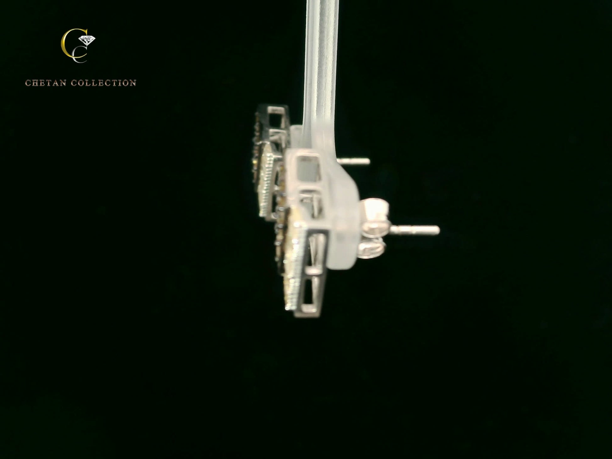 787 Earring 10KW 3.3 gm 1.31 ctw  Tag$1469