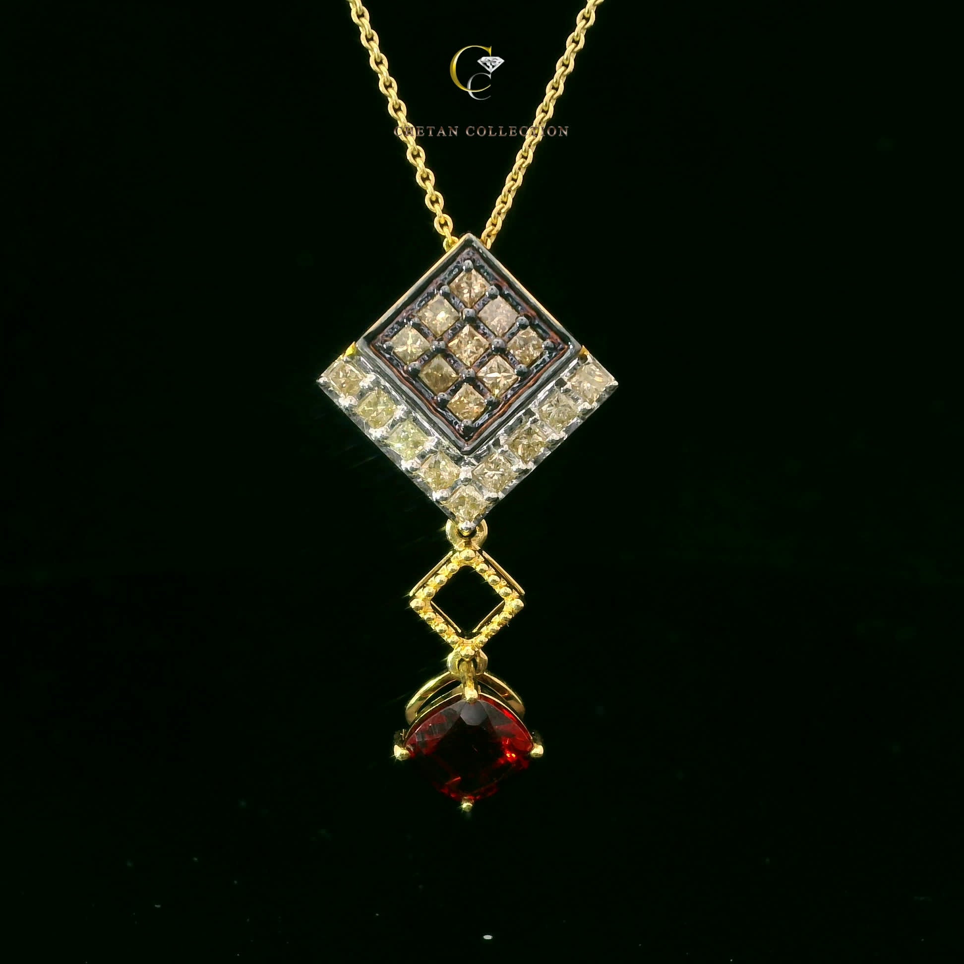 788 Pendant 10KY 2.3 gm 0.6 ctw  Tag$985