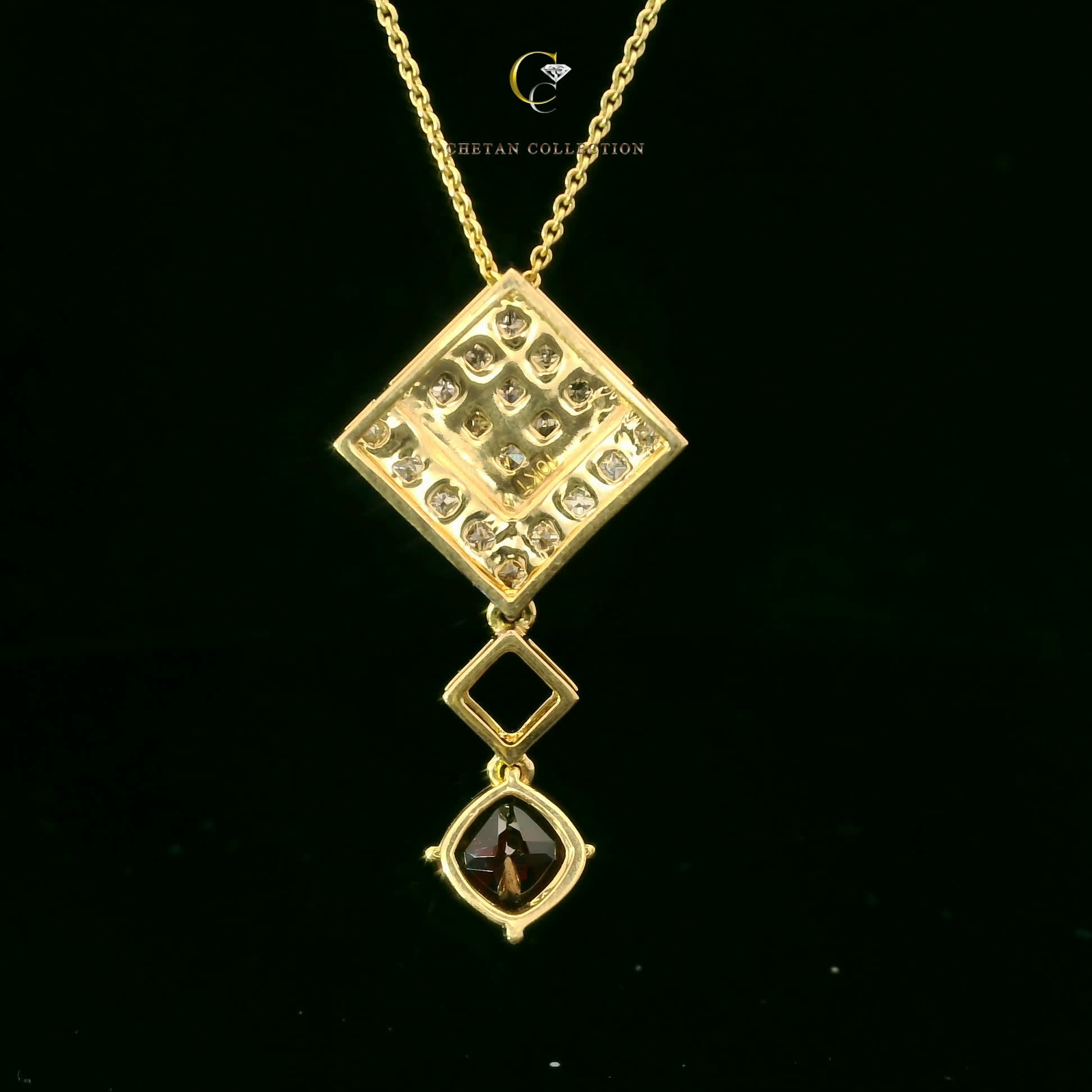 788 Pendant 10KY 2.3 gm 0.6 ctw  Tag$985