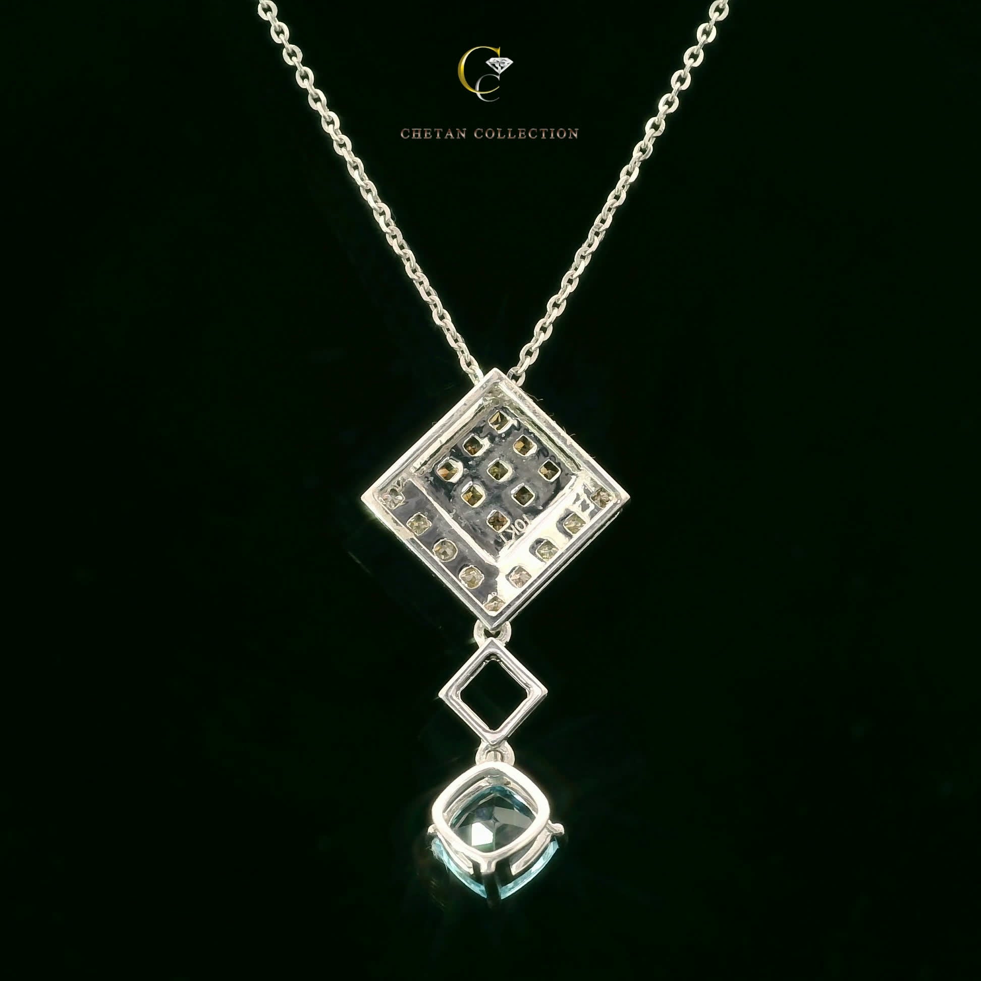 791 Pendant 10KW 2.3 gm 0.5 ctw  Tag$963