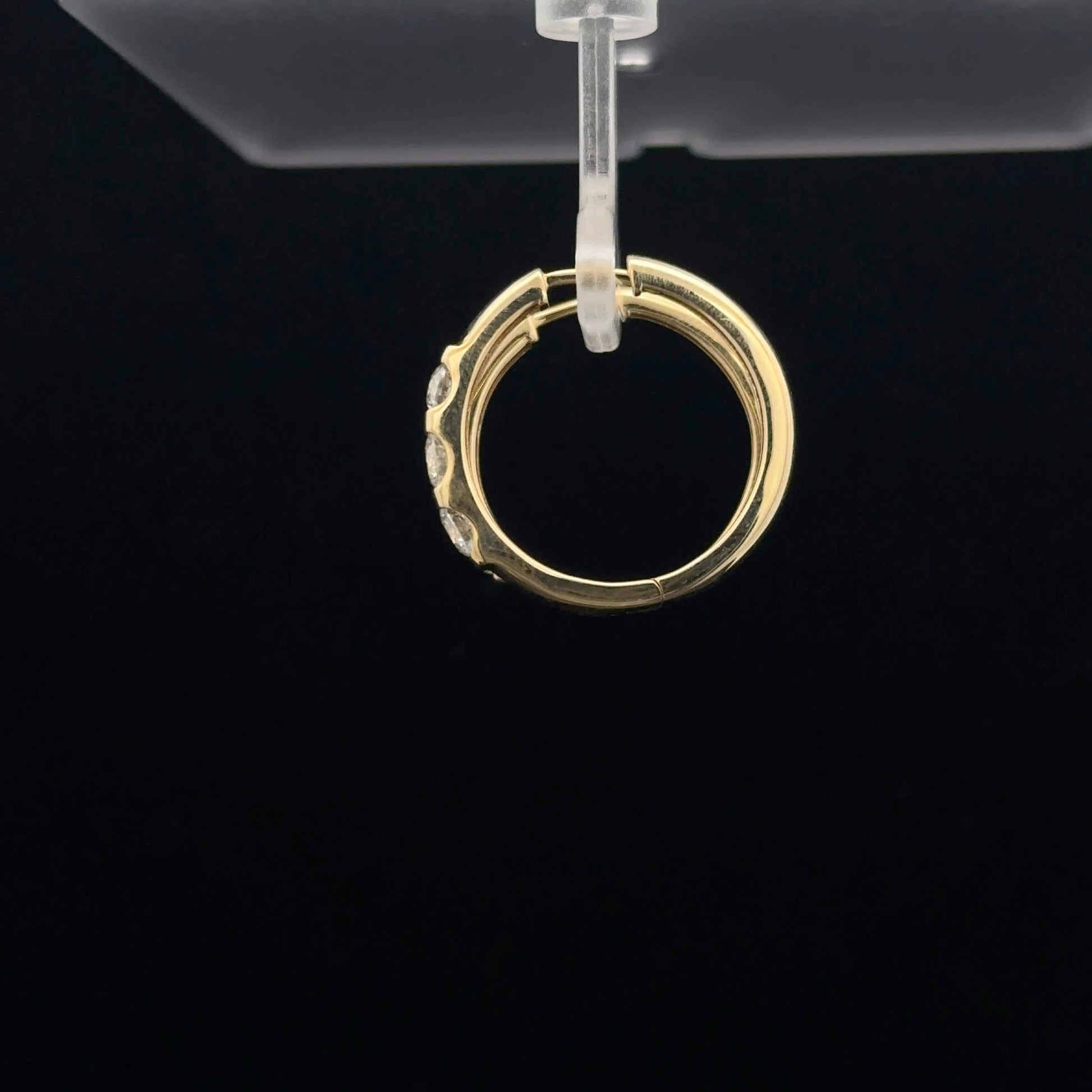 Elegant Gold and Diamond Earrings