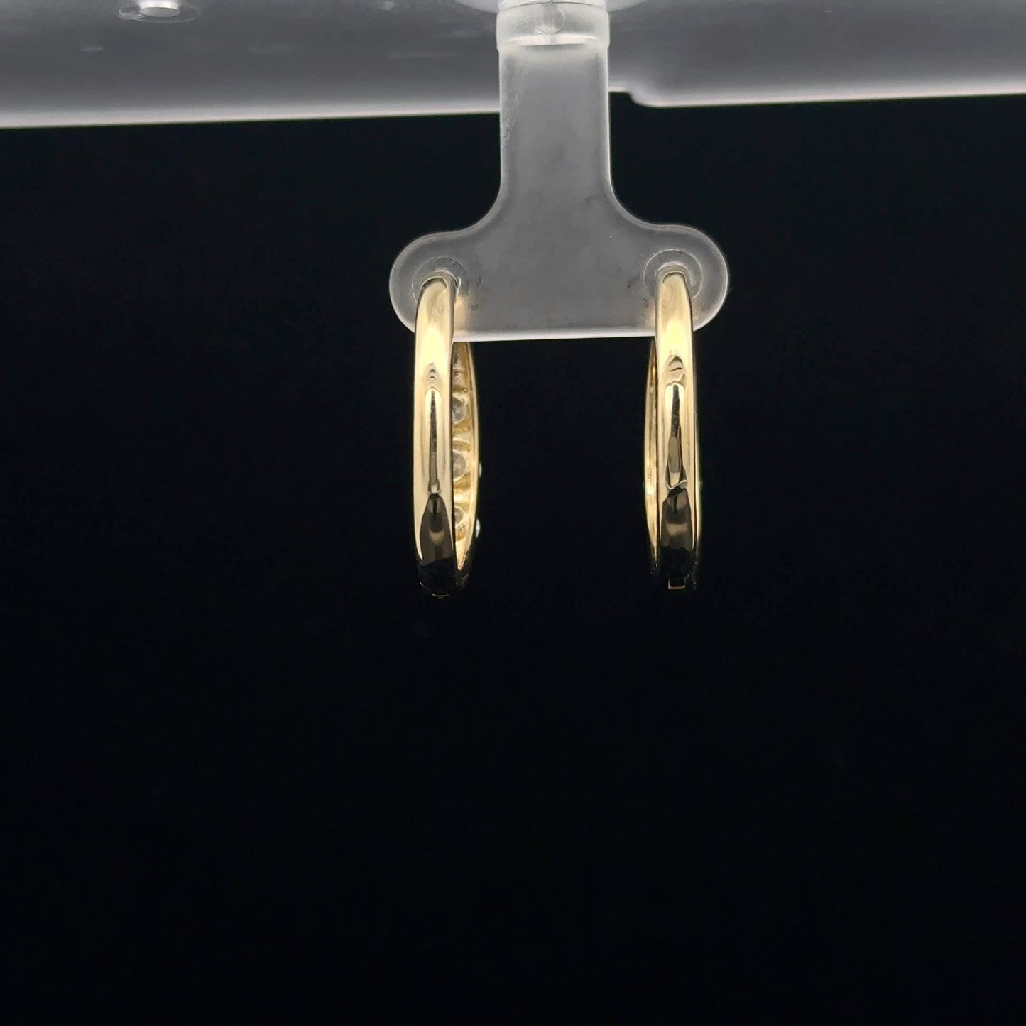 Elegant Gold and Diamond Earrings