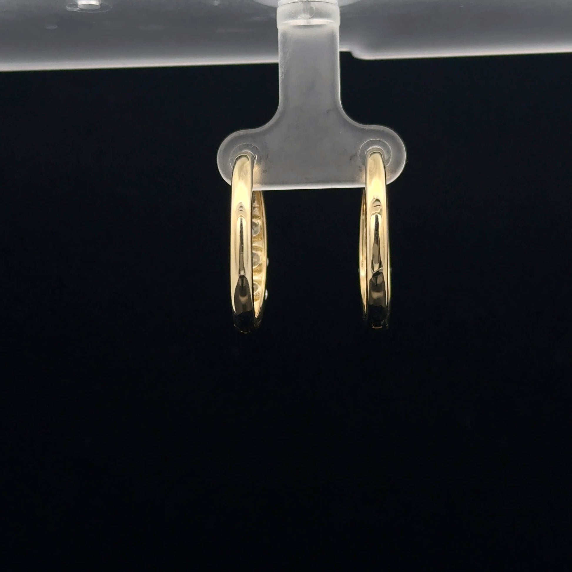 Elegant Gold and Diamond Earrings