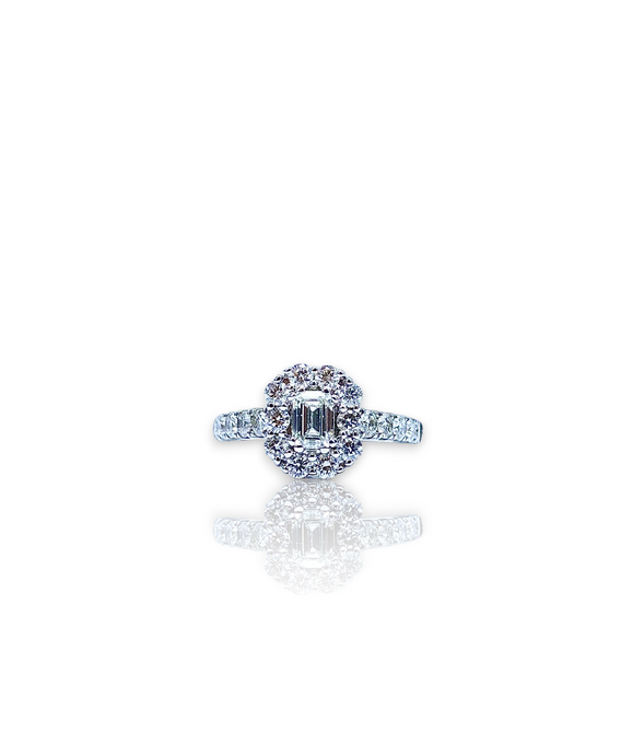 Elegance in Every Carat: 18KW 6.65gm Ring with Dazzling 2.50ctw - Chetan Collection