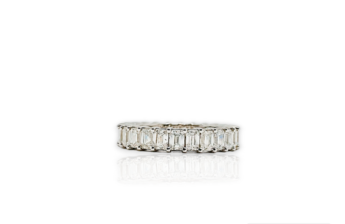 Emerald Eternity Diamond Ring (4.02 Ct. Tw.) - Chetan Collection