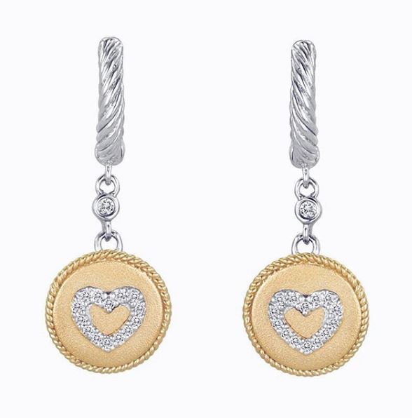 Heart Dangling Earring - Chetan Collection